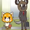 Haida And Retsuko Aggretsuko paint by numbers