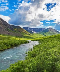 Hatcher Pass Alaska paint by number