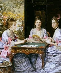 Hearts Are Trumps John Everett Millais paint by numbers