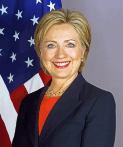 Hillary Clinton paint by number