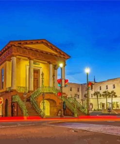 Historic Charleston City Market paint by number