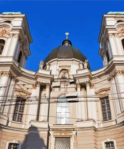 Holy Trinity Roman Catholic Church Salzburg paint by numbers