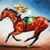 Horse Rider Racing paint by number