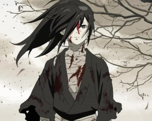 Hyakkimaru Dororo Anime paint by number