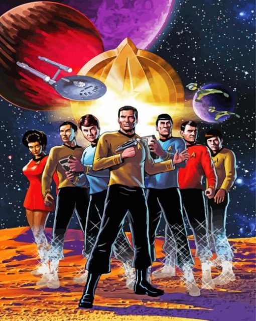 Illustration Star Trek paint by numbers