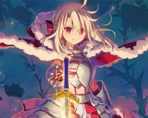 Illyasviel Von Einzbern Fate Character paint by numbers