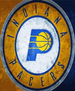 Indiana Pacers Club Logo paint by number