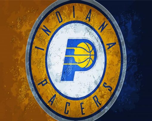 Indiana Pacers Club Logo paint by number