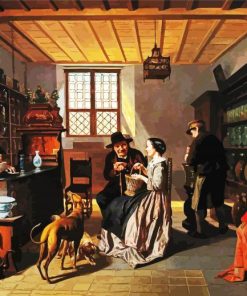 Interior Of Pharmacy Art paint by number