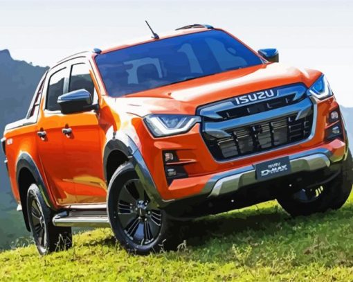 Isuzu Pickup Truck paint by number