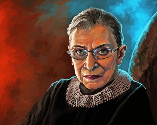 Joan Ruth Bader Ginsburg paint by number