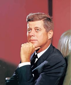 John F Kennedy President paint by number