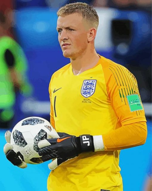 Jordan Pickford paint by number