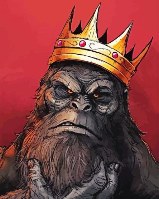 King Gorilla paint by numbers