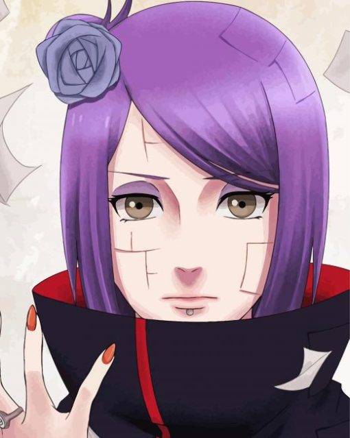 Konan Naruto paint by numbers