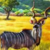 Kudu Animal paint by numbers