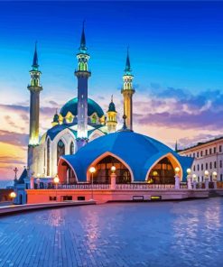 Kul Sharif Mosque Russia paint by numbers