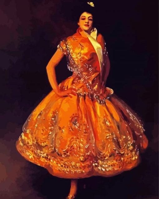 La Carmencita By Sargent paint by numbers