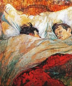 Le Lit Toulouse Lautrec paint by numbers