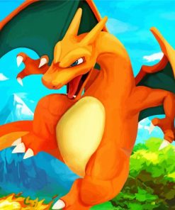 Lizardon Charizard paint by number