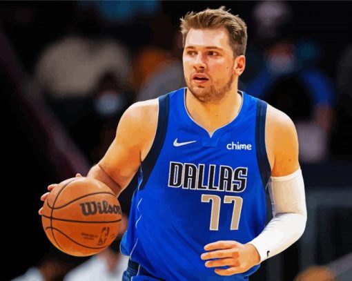 Luka Doncic player paint by numbers