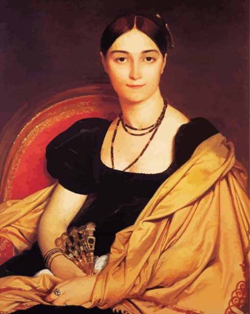 Madame Antonia Ingres paint by numbers