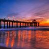 Malibu Beach Jetty paint by numbers