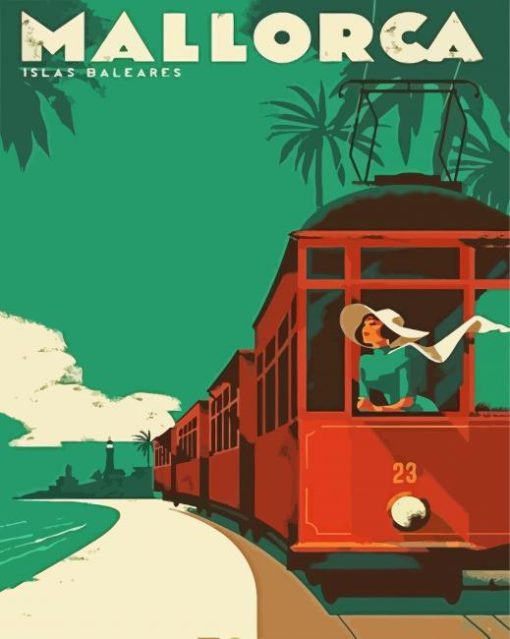 Mallorca Poster paint by number