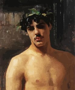 Man Wearing Laurels By Sargent paint by numbers