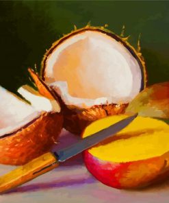 Fresh Mango And Coconut paint by numbers