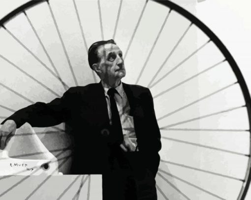 Marcel Duchamp Bicycle Wheel paint by numbers