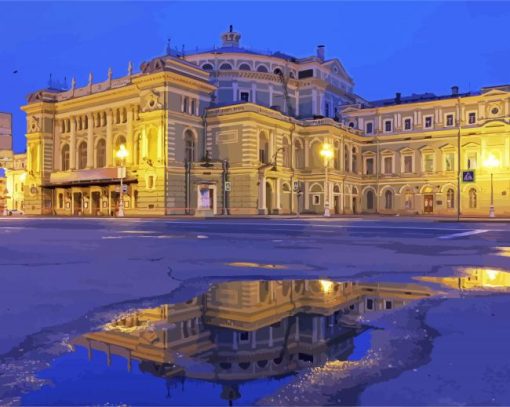 Mariinsky Theatre Petersburg paint by number