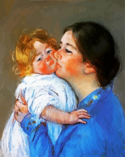 Mary Cassat Kiss For Baby paint by numbers