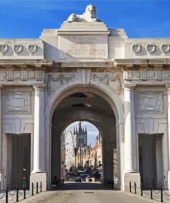 Menin Gate Ypres Belgium paint by number