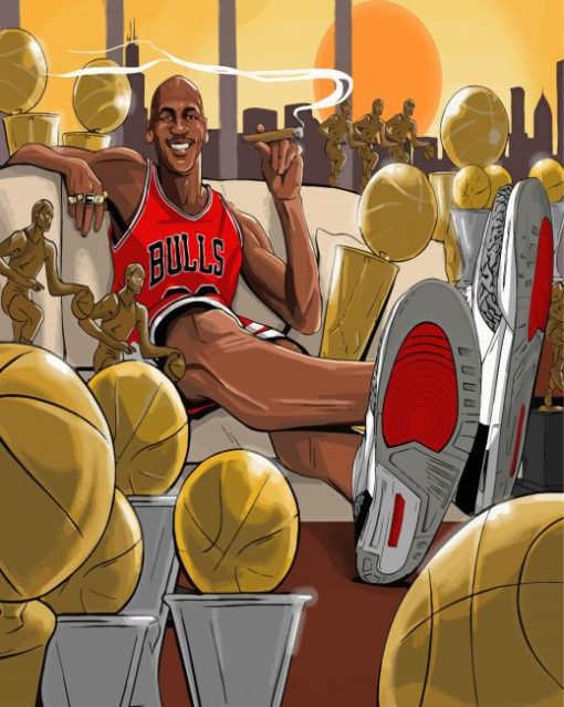 Michael Jordan paint by numbers