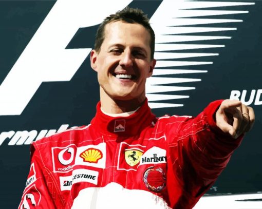 Michael Schumacher paint by numbers