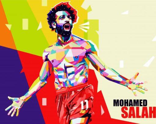 Mohamed Salah Pop Art paint by numbers