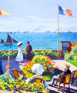 Monet Garden At Sainte Adresse paint by numbers