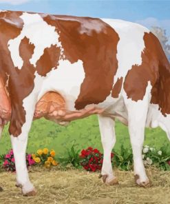 Montbeliarde Cattle paint by number