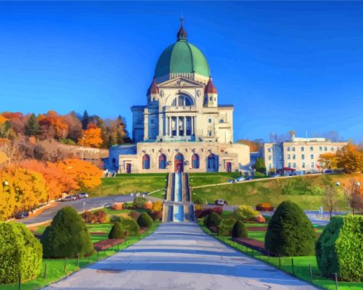 Montreal Saint Josephs Oratory Of Mount Royal paint by numbers