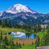 Mountain Rainier Washington paint by numbers