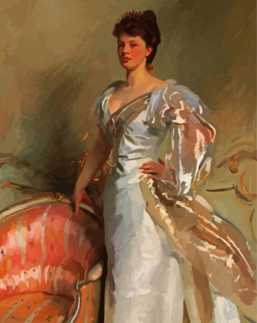 Mrs George Swinton By Sargent paint by numbers