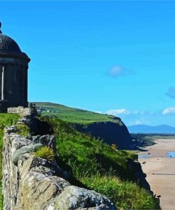 Mussenden Temple Derry Northern Ireland paint by number