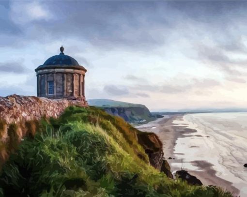 Mussenden Temple Derry paint by number