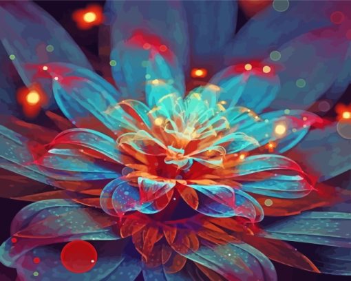 Mystical Flower paint by number