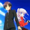 Nao Tomori And Yuu Otasaka Charlotte Anime paint by number