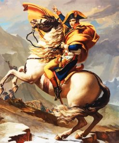 Napoleon Crossing The Alps paint by numbers