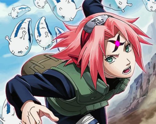 Naruto Sakura Haruno paint by numbers