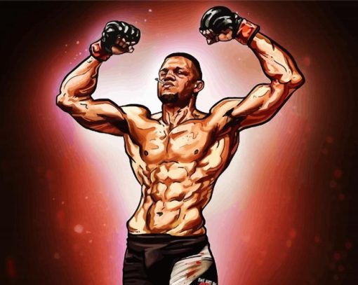 Nate Diaz Art paint by number