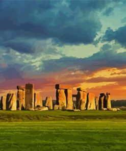 National Trust Stonehenge Landscape Salisbury paint by numbers